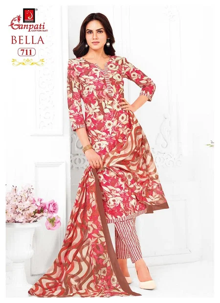 Bella Vol 7 By Ganpati Cotton Printed Dress Material Wholesalers In Surat